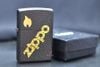 Zippo Đen Sần Black Crackle khắc chữ ZK51