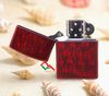 Zippo sơn đỏ in hình ngọn lửa chìm Z276