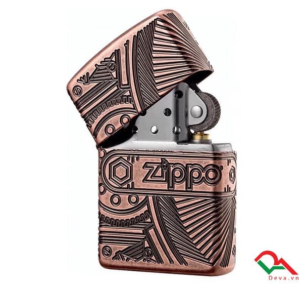 Zippo Armor Luxury Gears Antique Z244
