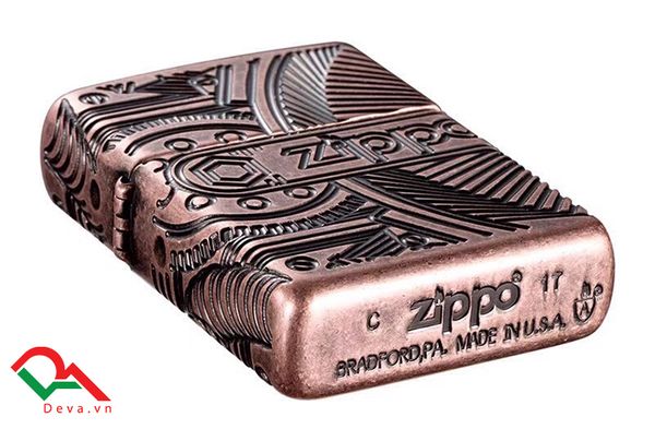 Zippo Armor Luxury Gears Antique Z244