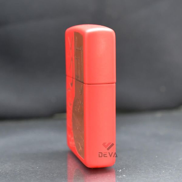 Zippo Sơn Đỏ Chủ Đề Con Giáp Tuất - Chó Year Of The Dog Z06