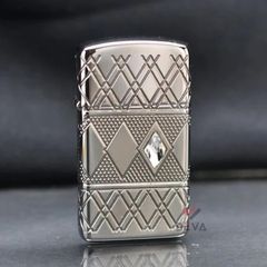 Zippo Slim Armor Chủ Đề Kim Cương Diamond Pattern Design Z334