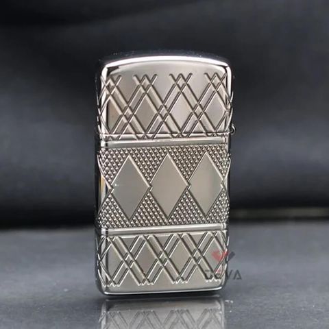 Zippo Slim Armor Chủ Đề Kim Cương Diamond Pattern Design Z334