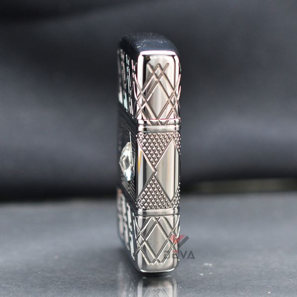 Zippo Slim Armor Chủ Đề Kim Cương Diamond Pattern Design Z334