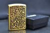 Zippo khắc nổi hoa văn đẹp Armor ZD11