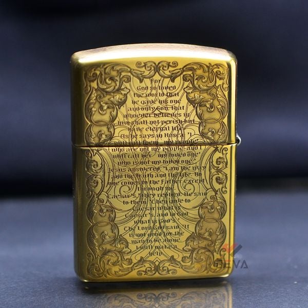 Zippo Armor Khắc Chủ Đề Kinh Thánh Holy Bibble ZD01