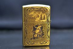 Zippo khắc Thổ Dân rừng xanh bản Armor  ZD06