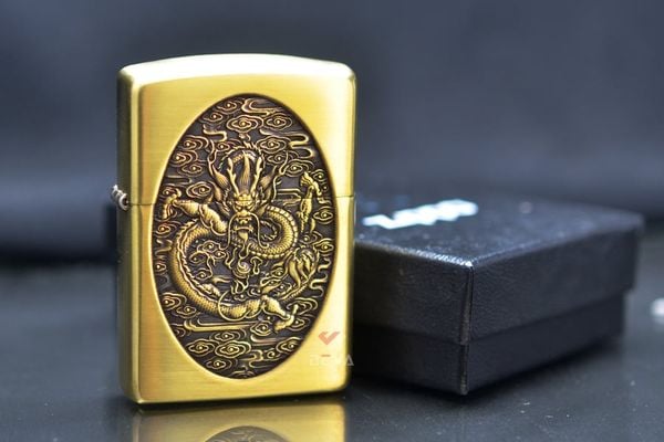 Zippo khắc hình Rồng Bay bản Armor ZD08