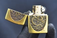 Zippo khắc hình Rồng Bay bản Armor ZD08