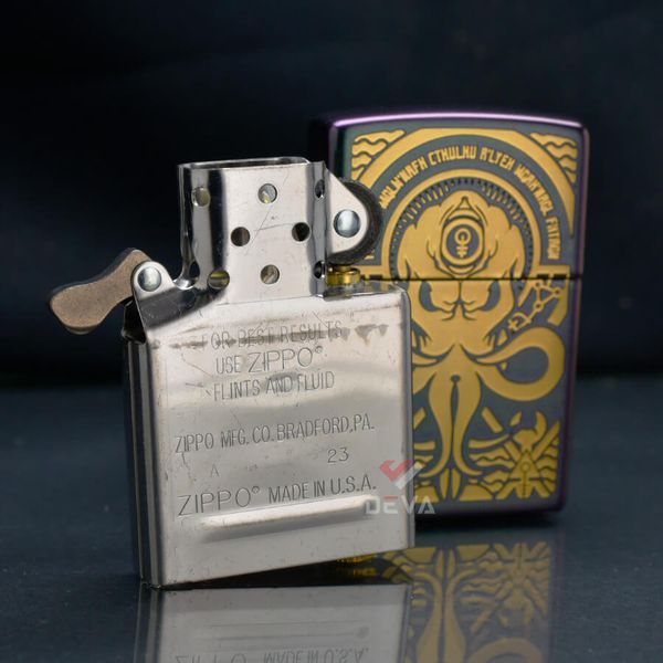 Zippo Đổi Màu Chủ Đề Quái Vật Cthulhu Evil Design Z172
