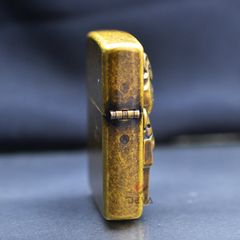 Zippo Đồng Bụi Gắn Emblem Ma Hổ ZN112