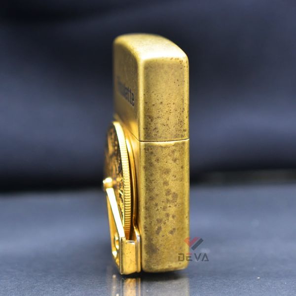 Zippo Đồng Bụi Ốp Vòng Quay Uống Rượu Roulette ZN125