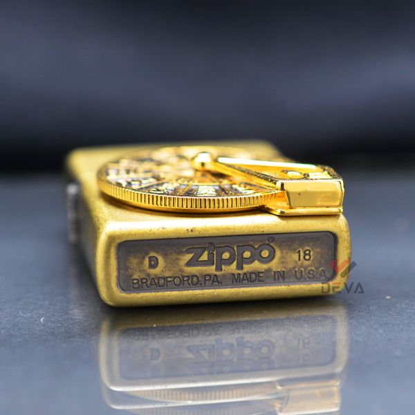 Zippo Đồng Bụi Ốp Vòng Quay Uống Rượu Roulette ZN125
