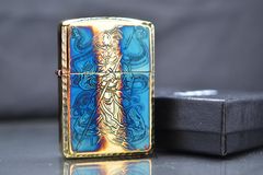 Zippo Armor đồng cháy khắc hình Võ Tướng ZN316
