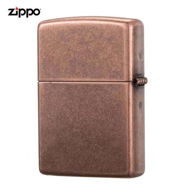 Zippo mạ đồng đỏ antique Copper Z204