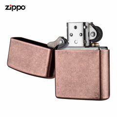 Zippo mạ đồng đỏ antique Copper Z204