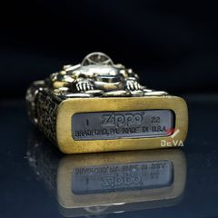 Zippo Ốp Hình Thú Ăn Tiền Mang Tài Lộc ZN101