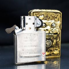 Zippo Ốp Hình Thú Ăn Tiền Mang Tài Lộc ZN101