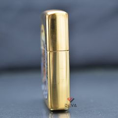 Zippo đồng xước in hình Mãnh Hổ Săn Mồi Z370