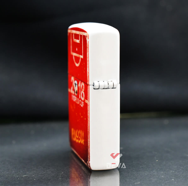 Zippo Sơn Trắng Chủ Đề Fifa World Cup 2018 Russia Z300
