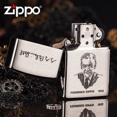 Zippo Founders lighter Brushed Chrome Z353