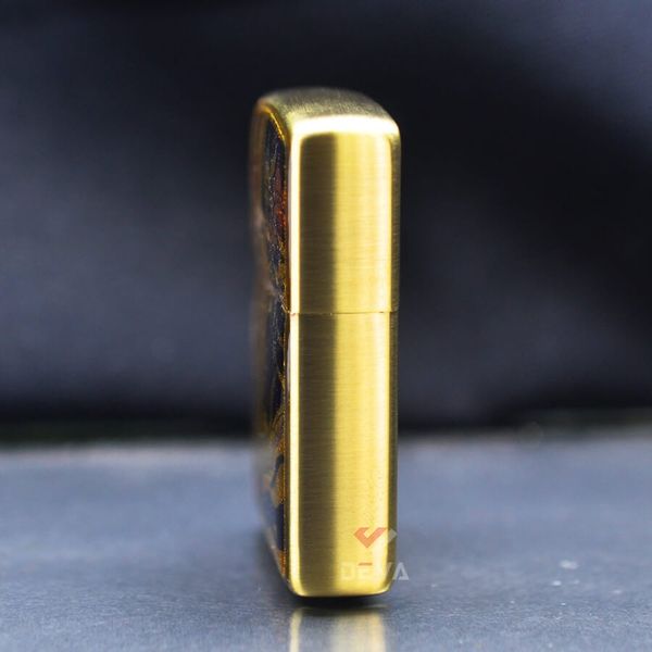 Zippo Gắn Tranh Ukiyo-e Cá Chép Trong Đầm Nước ZN217