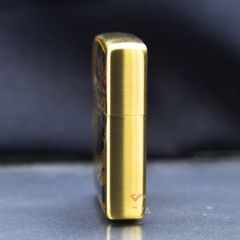 Zippo Gắn Tranh Ukiyo-e Cá Chép Trong Đầm Nước ZN217