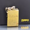 Zippo Giả Cổ Ốp Emblem Hổ Phục ZN138