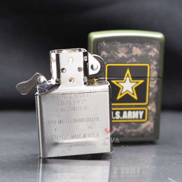 Zippo Sơn Xanh Bộ Đội Chủ Đề Quân Đội Mỹ US Army Z325