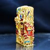 Zippo Bọc Lưới Mạ Vàng Đôi Lân Sư Rồng Tranh Tài ZN118