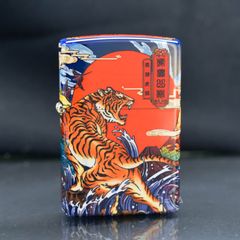 Zippo Hộp Mica Sơn Chủ Đề Hổ Gầm ZN119
