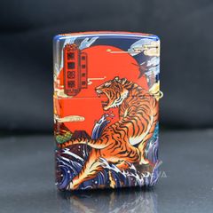 Zippo Hộp Mica Sơn Chủ Đề Hổ Gầm ZN119