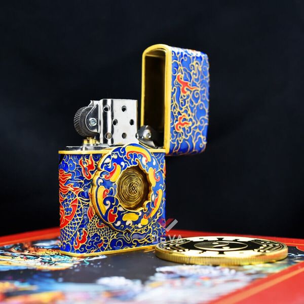 Set Zippo Tứ Tượng Và Vòng Quay Linh Thú 12 Con Giáp ZN203