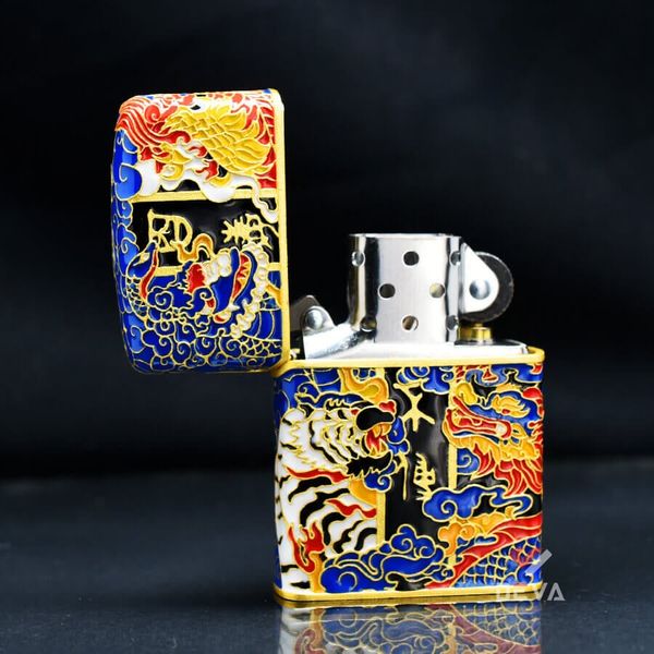Set Zippo Tứ Tượng Và Vòng Quay Linh Thú 12 Con Giáp ZN203