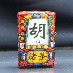 Zippo Hộp Mica Sơn Chủ Đề Quân Bài May Mắn ZN193