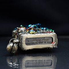 Zippo Vỏ Dày Ốp Nổi Thanh Long Hỏa Phụng ZN192