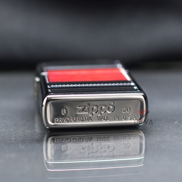 Zippo Hút Tẩu Hoa Văn Gỗ Steel And Wood Z194