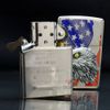 Zippo In Cờ Mỹ Gắn Emblem Đại Bàng Đầu Trắng Z158