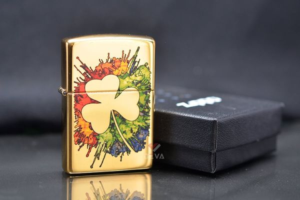 Zippo In Hình Graffiti Cỏ 4 Lá Z379