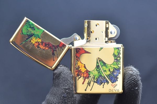 Zippo In Hình Graffiti Cỏ 4 Lá Z379