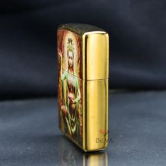 Zippo In Hình Vị Nữ Thần Tay Cầm Sen ZN273