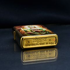 Zippo In Hình Vị Nữ Thần Tay Cầm Sen ZN273