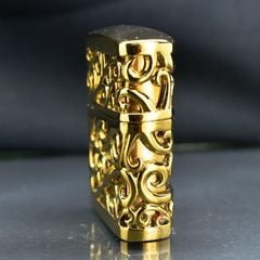 Zippo Ốp Nổi Phù Điêu Hoa Văn Cổ Điển ZN146