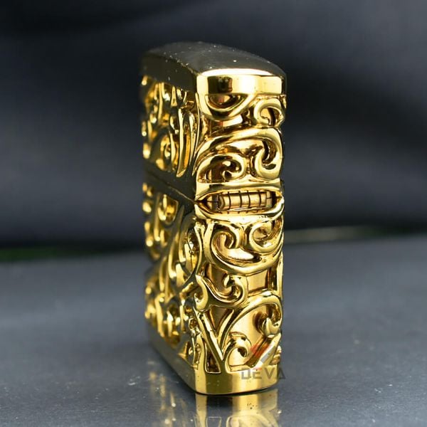 Zippo Ốp Nổi Phù Điêu Hoa Văn Cổ Điển ZN146