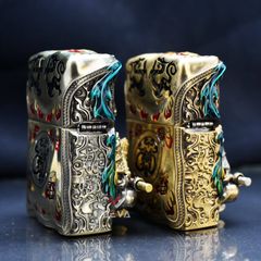 Zippo Ốp Tượng Tôn Ngộ Không Và Cây Gậy Như Ý ZN105