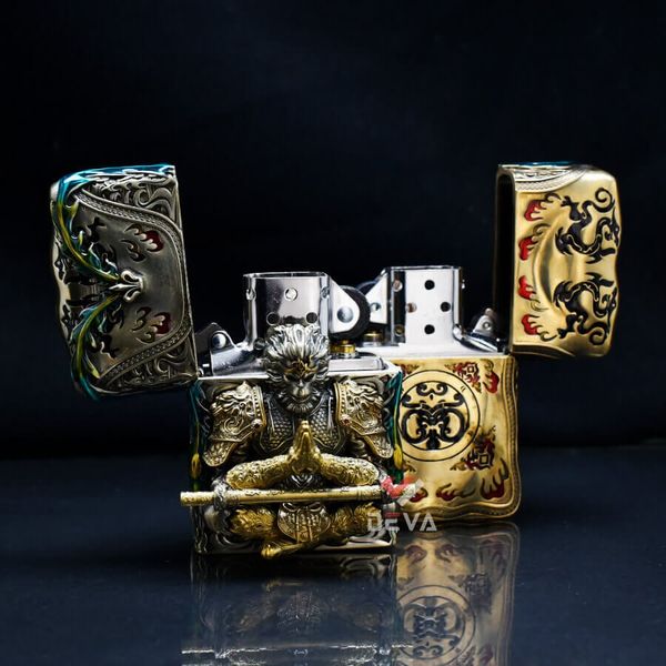 Zippo Ốp Tượng Tôn Ngộ Không Và Cây Gậy Như Ý ZN105