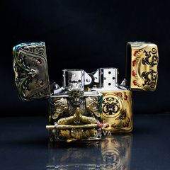 Zippo Ốp Tượng Tôn Ngộ Không Và Cây Gậy Như Ý ZN105