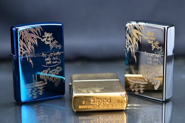 Zippo khắc laser chữ Nhẫn ZK05