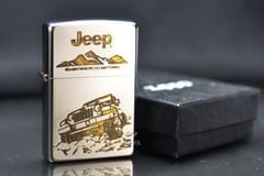 Zippo Khắc CNC 2 Mặt Chủ Đề Xe Jeep Huyền Thoại ZK169