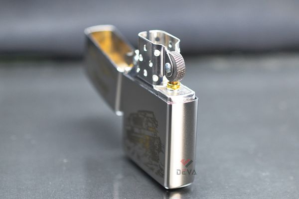 Zippo Khắc CNC 2 Mặt Chủ Đề Xe Jeep Huyền Thoại ZK169